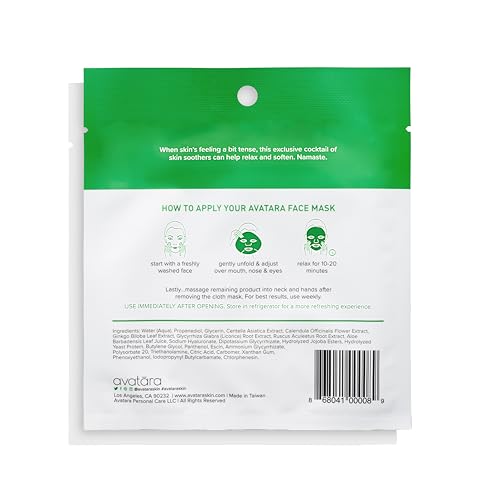 Avatara Chill Out aloe cooling application calms stressed skin.