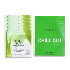 Avatara Chill Out face mask sheet drenched-essence for hydration and glow.