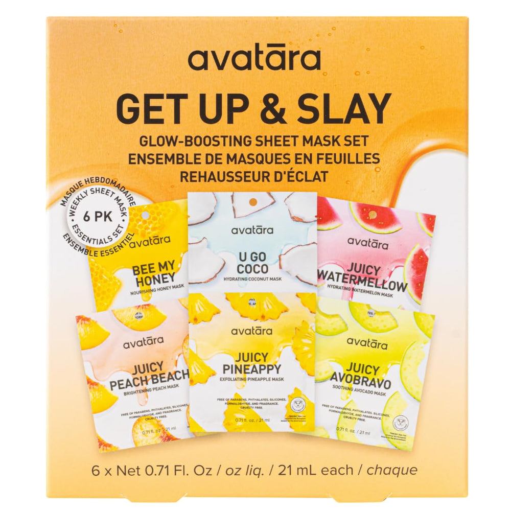 Avatara Get Up & Slay watermelon mask for hydrating skin and a refreshing glow.