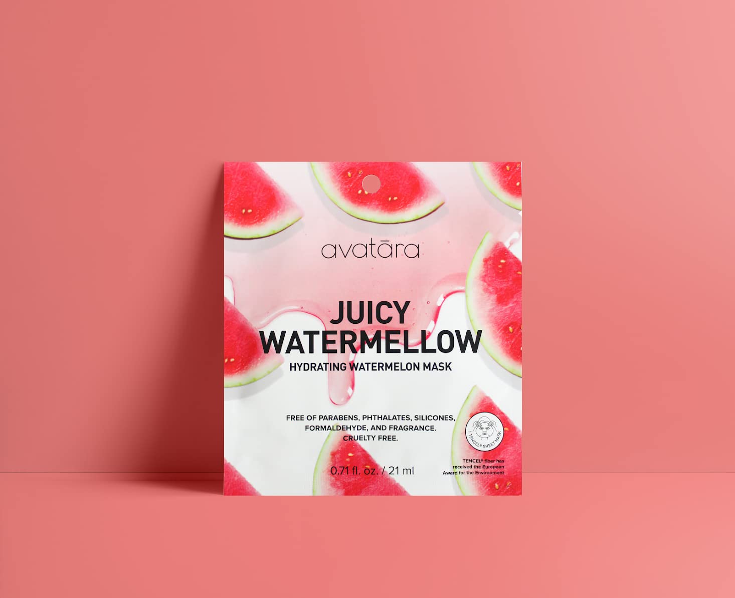 Avatara Juicy Watermellow mask cools and refreshes tired skin.