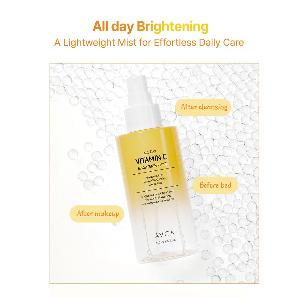 AVCA Hydrating soothing formula close-up on skin-friendly mist for sensitive skin.
