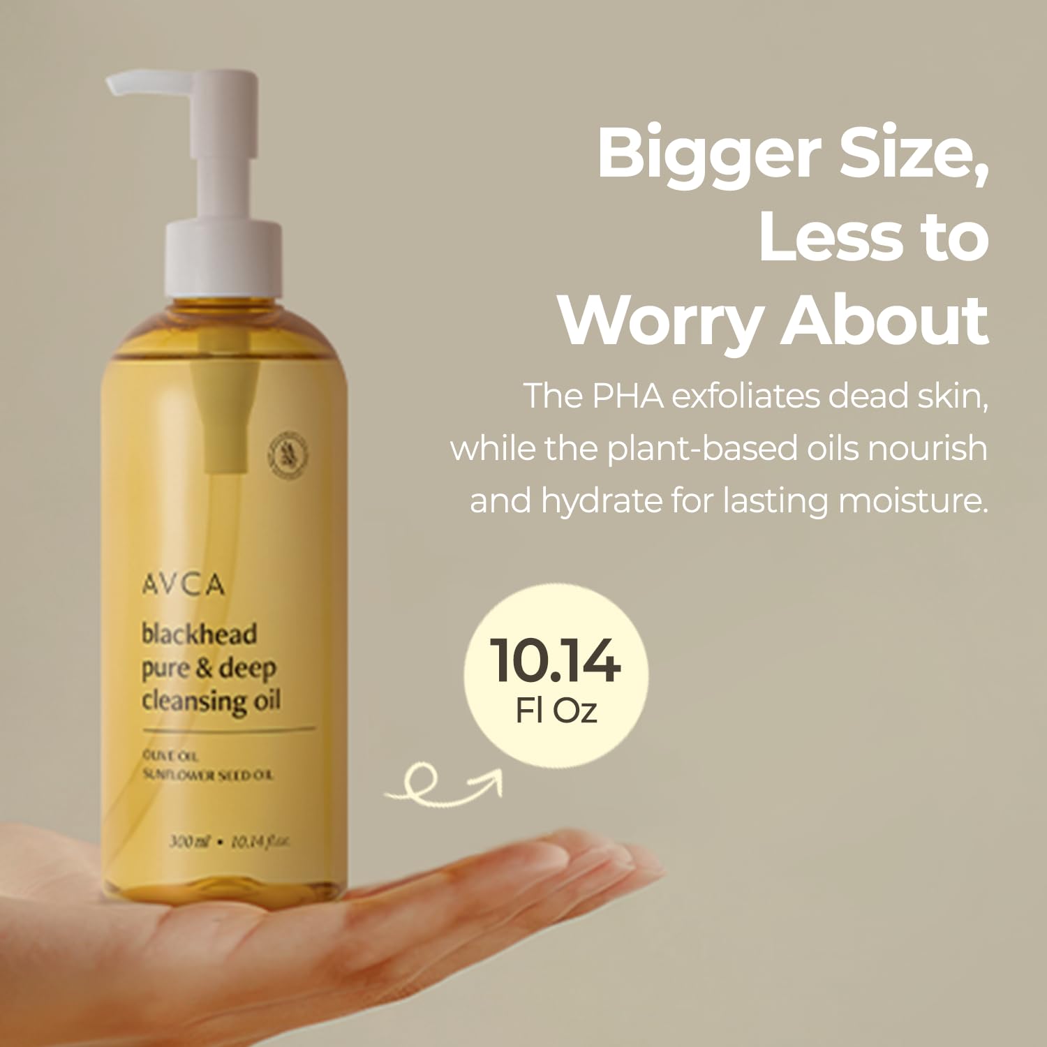 AVCA Oily-normal-skin-cleanser-application shows balanced, soothing daily cleanse.