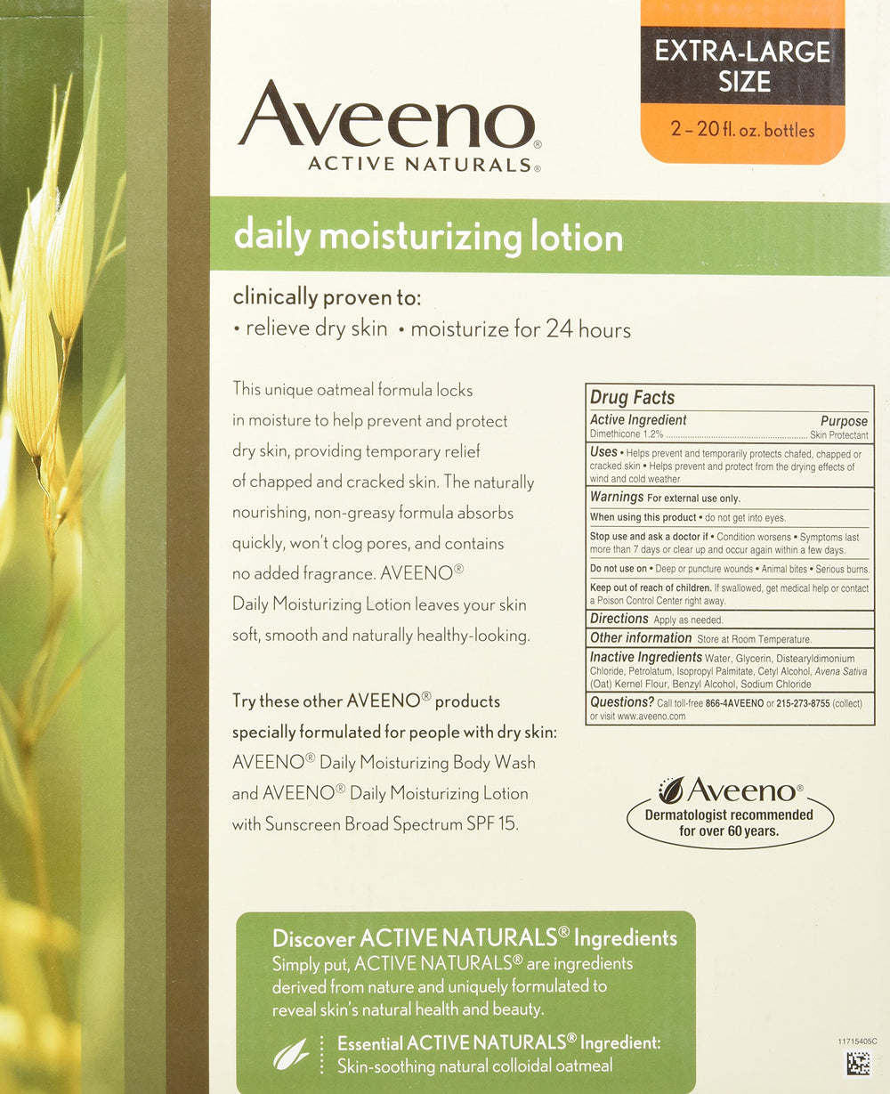 Aveeno Active Naturals Daily Moisturizing Lotion pump top detail showing dispensing