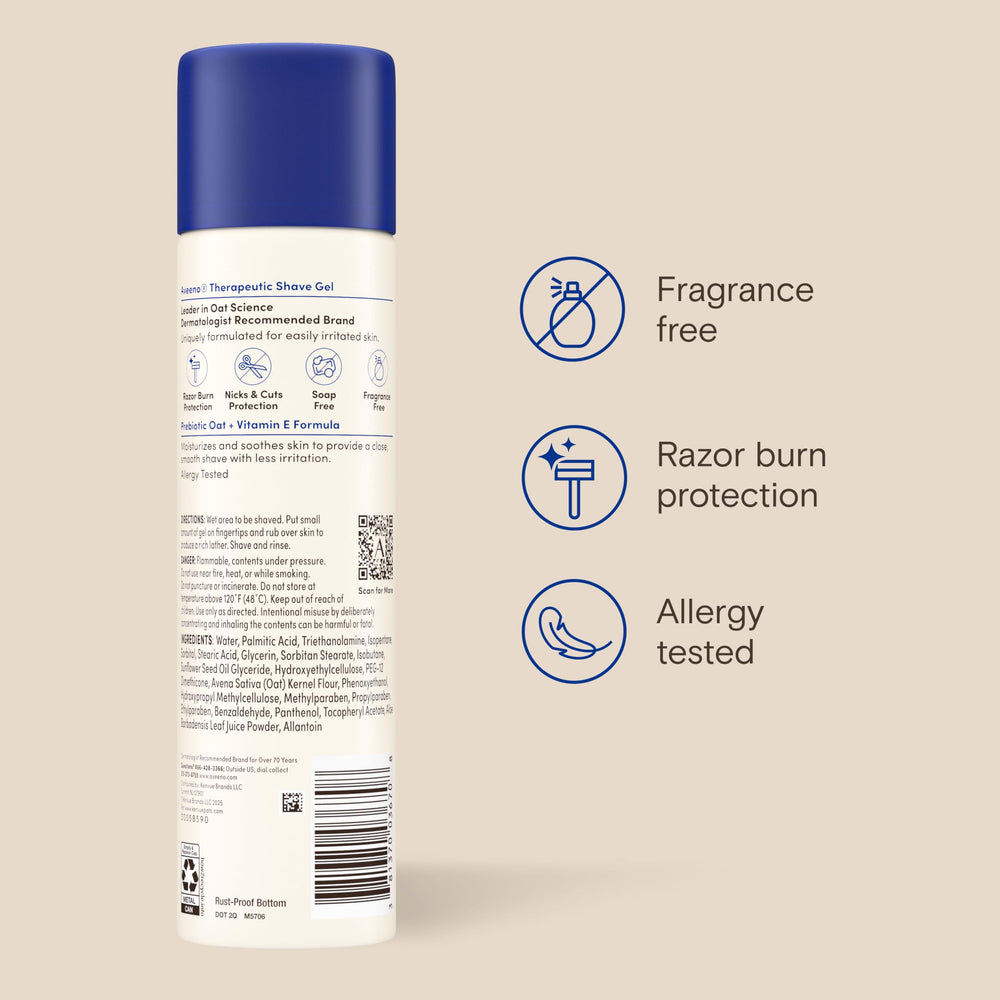 Aveeno tube in bathroom lifestyle setting showing daily routine comfort