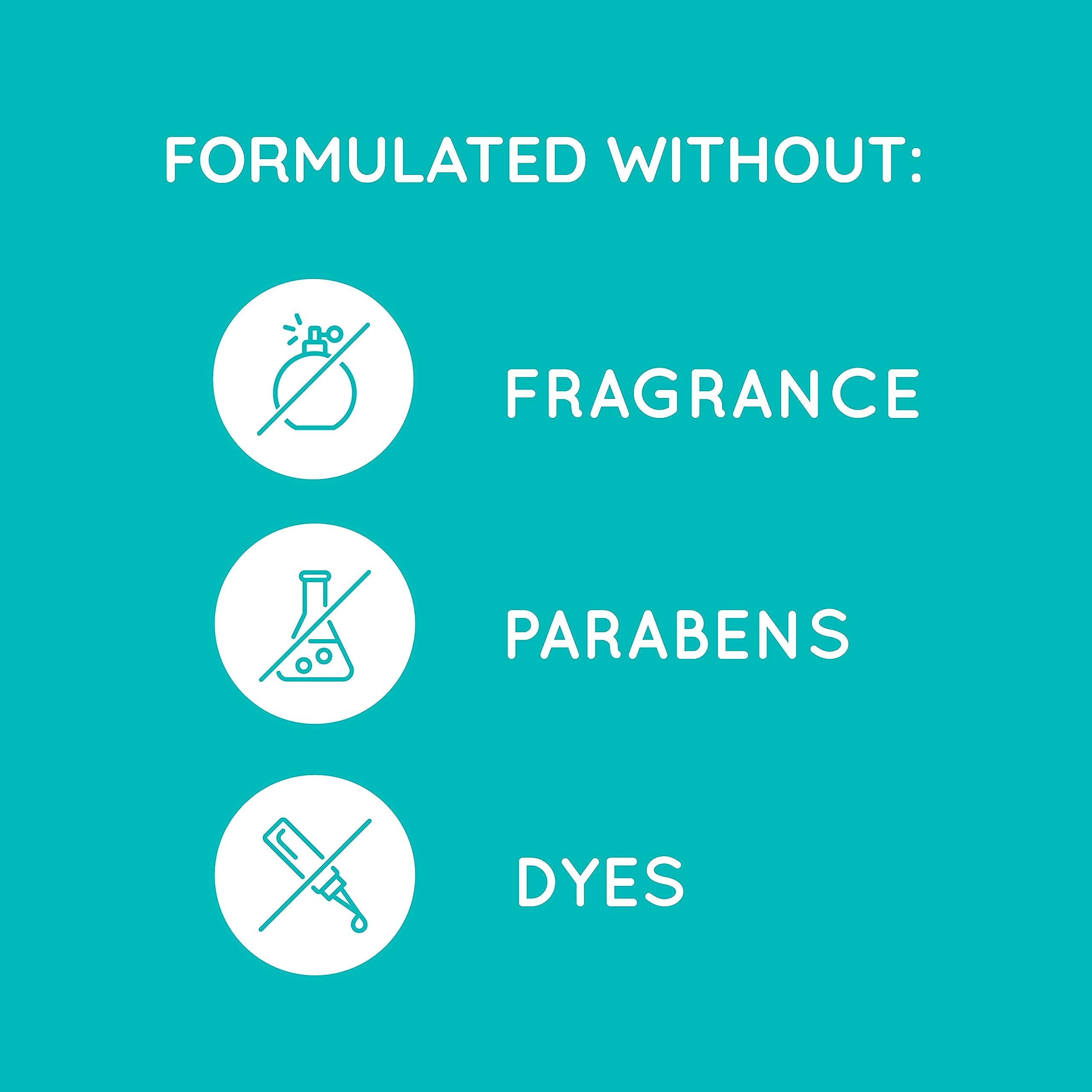 Aveeno Calm + Restore Gel ingredients panel highlights prebiotic oat and aloe benefits.