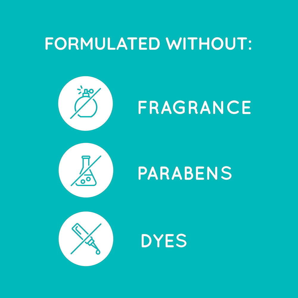 Aveeno Calm + Restore Gel ingredients panel highlights prebiotic oat and aloe benefits.