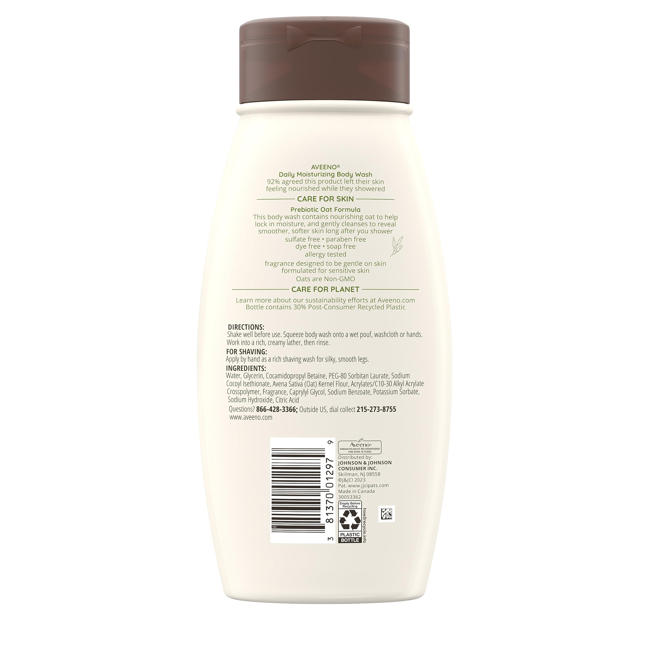 Aveeno Calm Restore product in daily routine for visible smoothing