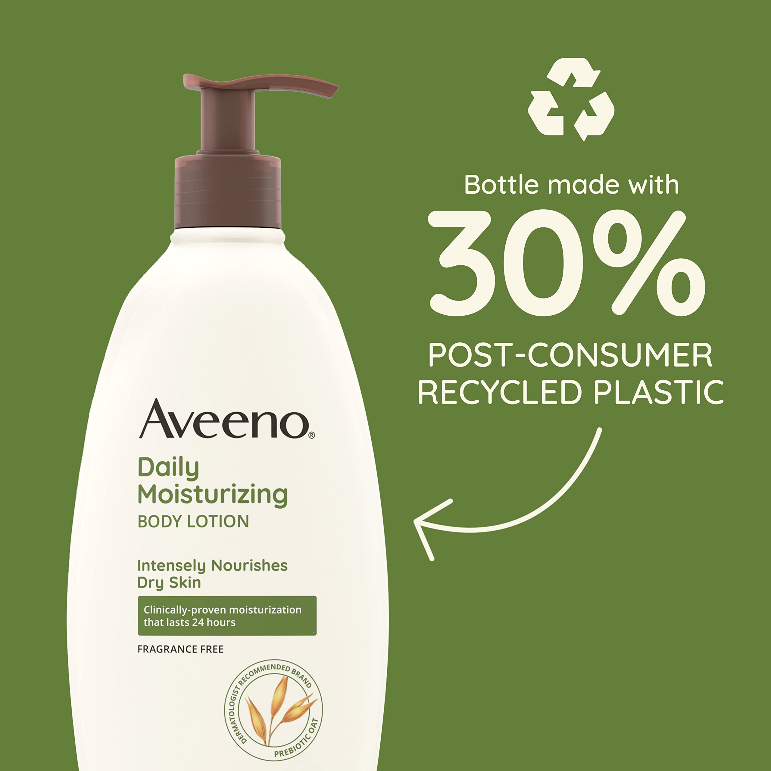 Aveeno colloidal oatmeal barrier image emphasizing moisture retention.