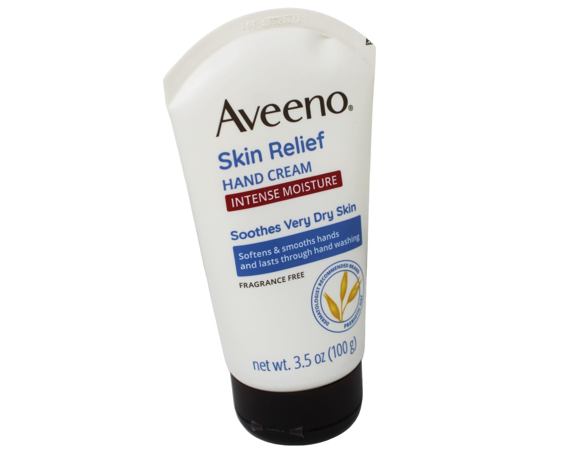 Aveeno colloidal oatmeal hydration close-up showing creamy texture.