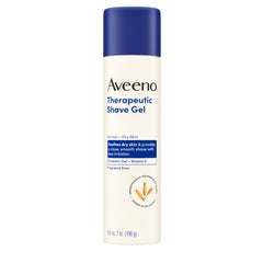 Aveeno front packaging 7 oz showing tube and clear benefit of gentle shave