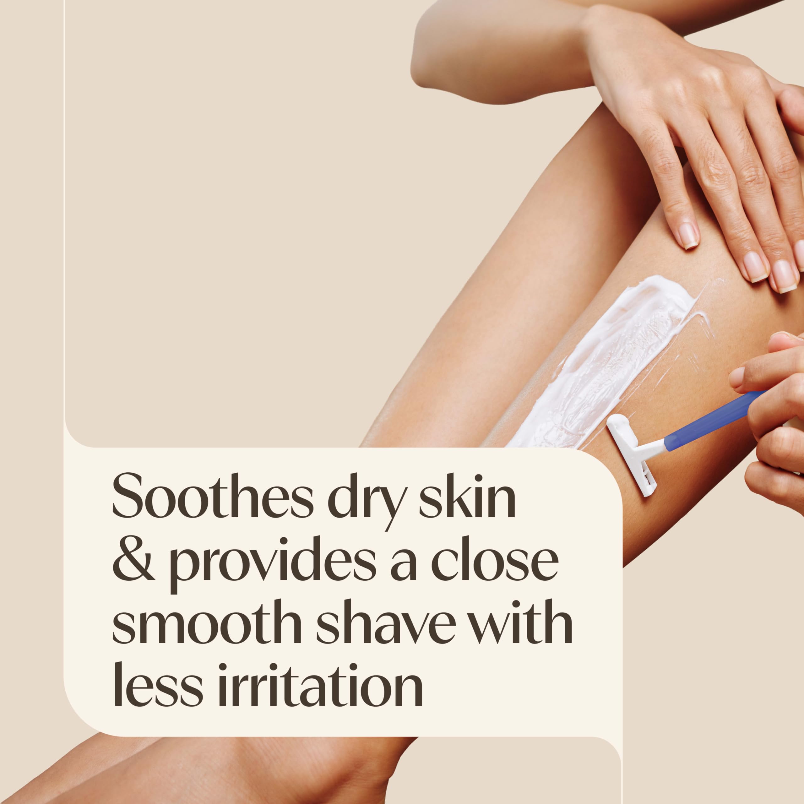 Aveeno gel lather texture demonstrating rich foam for smooth glide