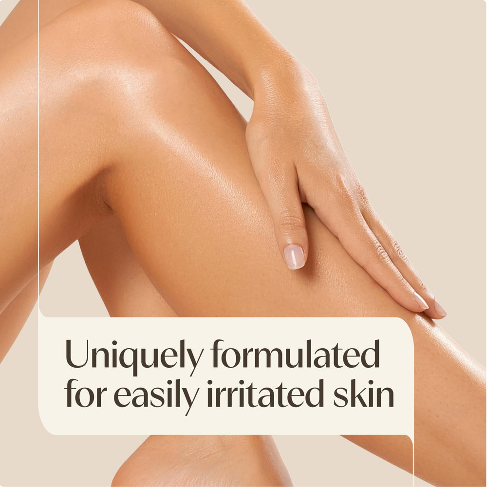 Aveeno ingredient shot with oats and vitamin E showing calming benefits