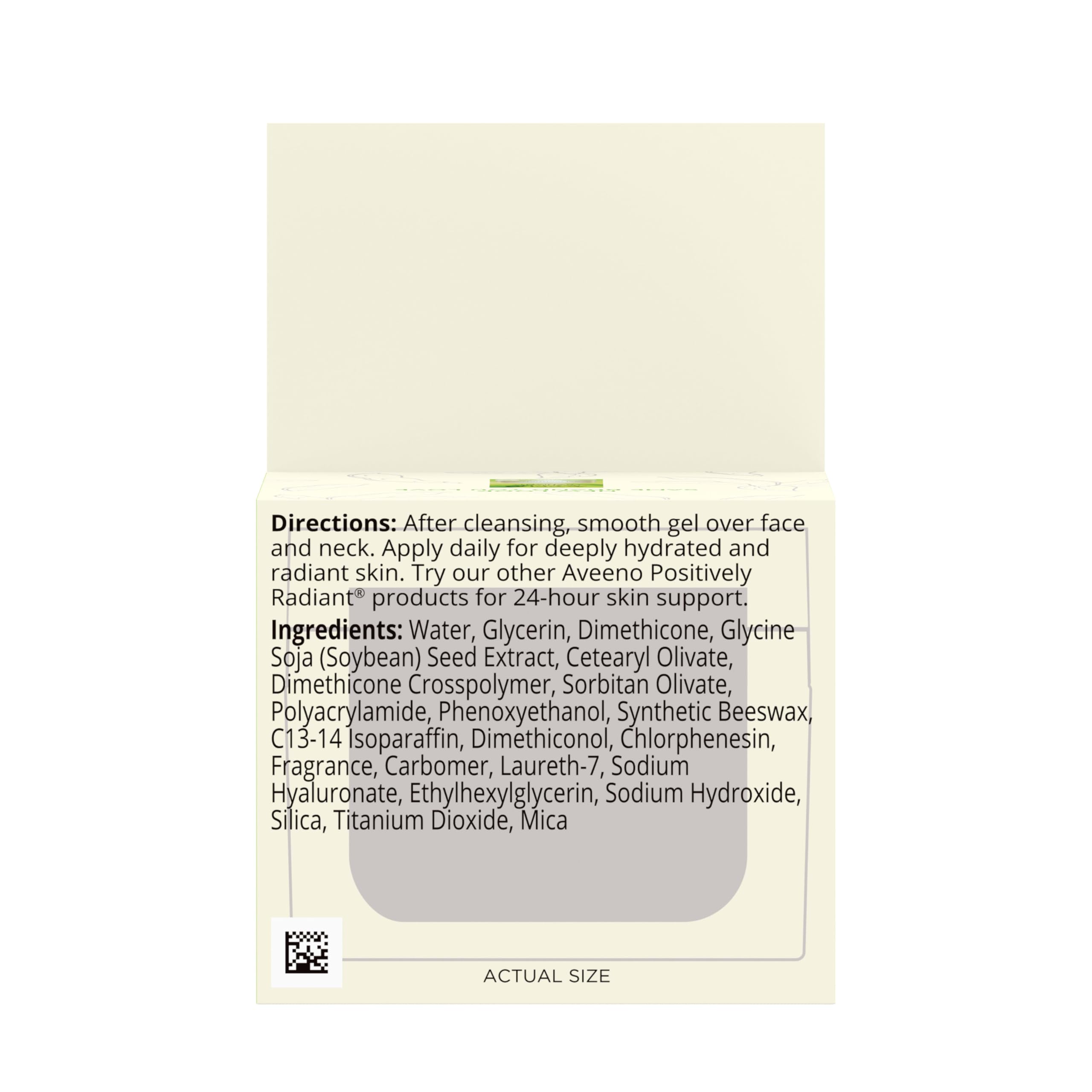 Aveeno Positively Radiant skin after use appears brighter and more radiant.