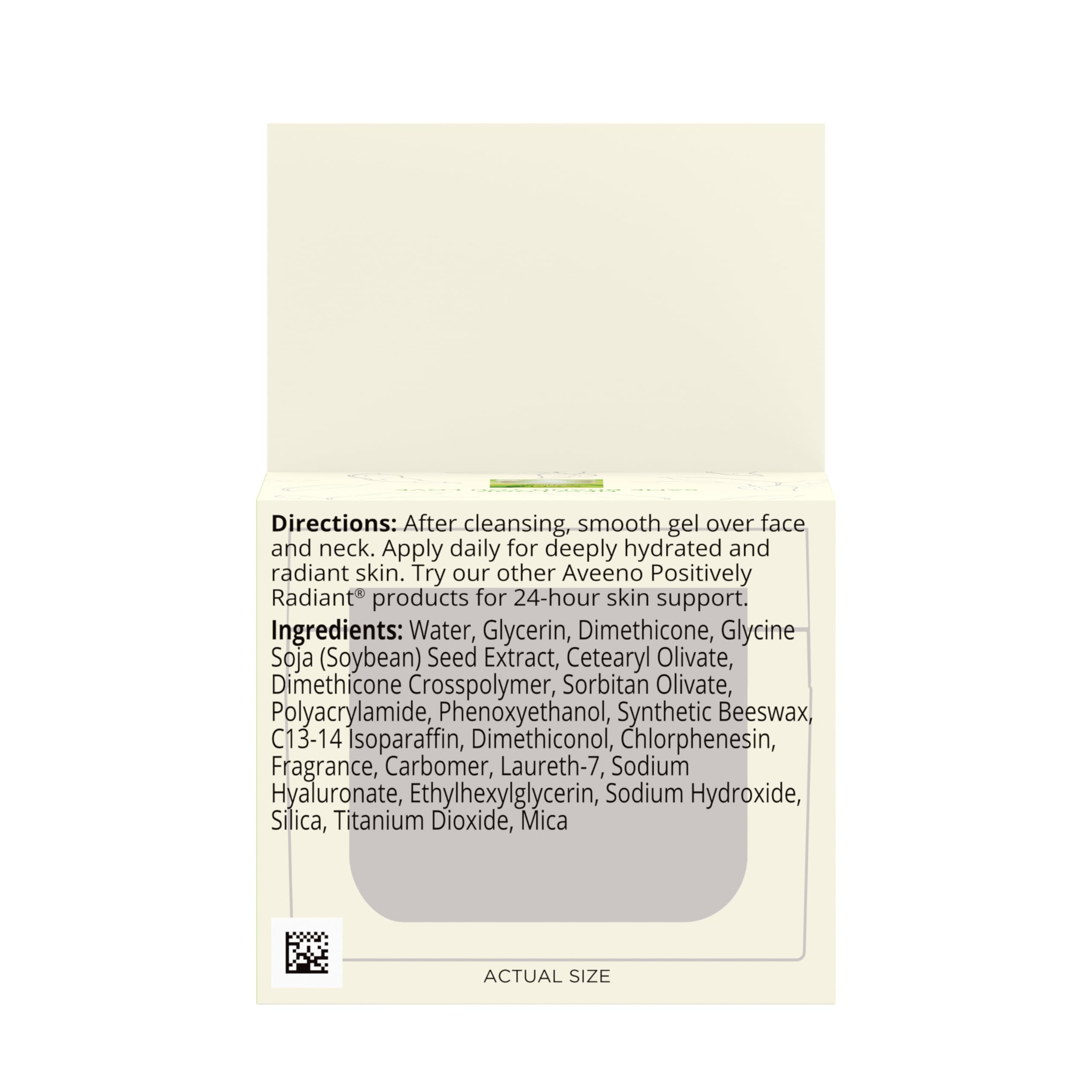 Aveeno Positively Radiant morning routine scene suggests a daily glow.