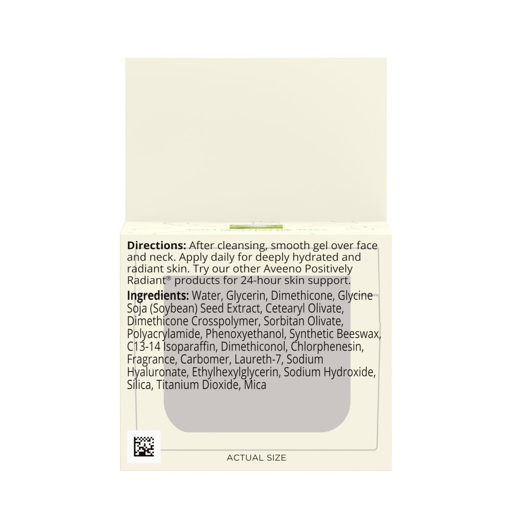 Aveeno Positively Radiant morning routine scene suggests a daily glow.