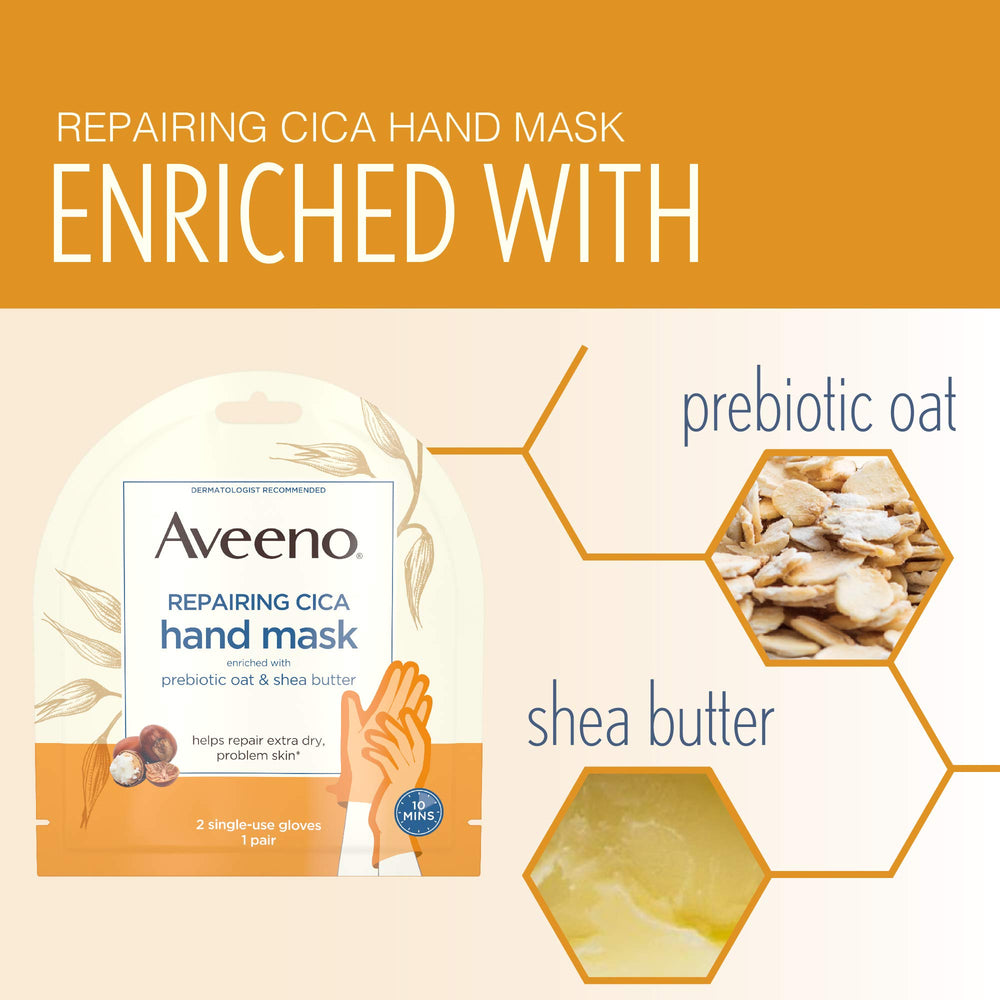 Aveeno Repairing CICA non-drip formula shown for mess-free treatment