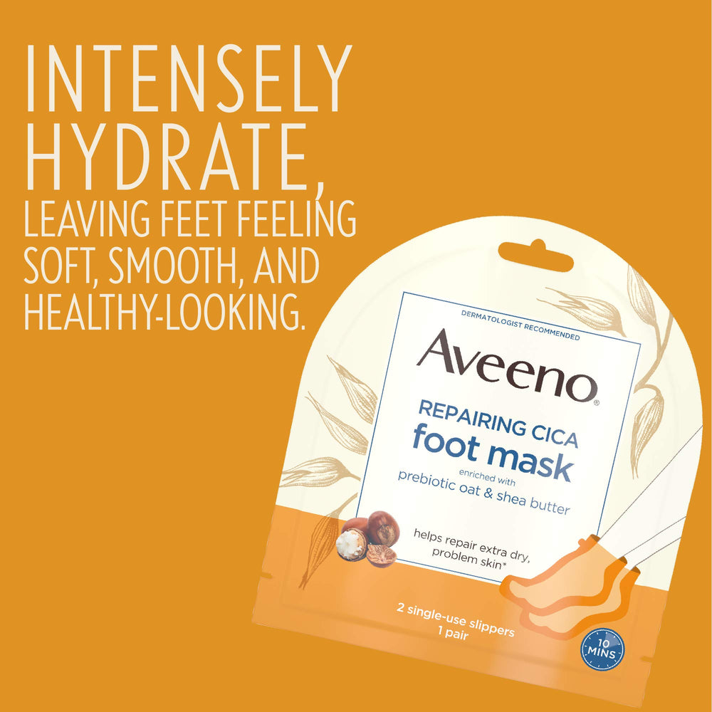 Aveeno Repairing CICA prebiotic oat closeup showcasing soothing nourishment for sensitive skin