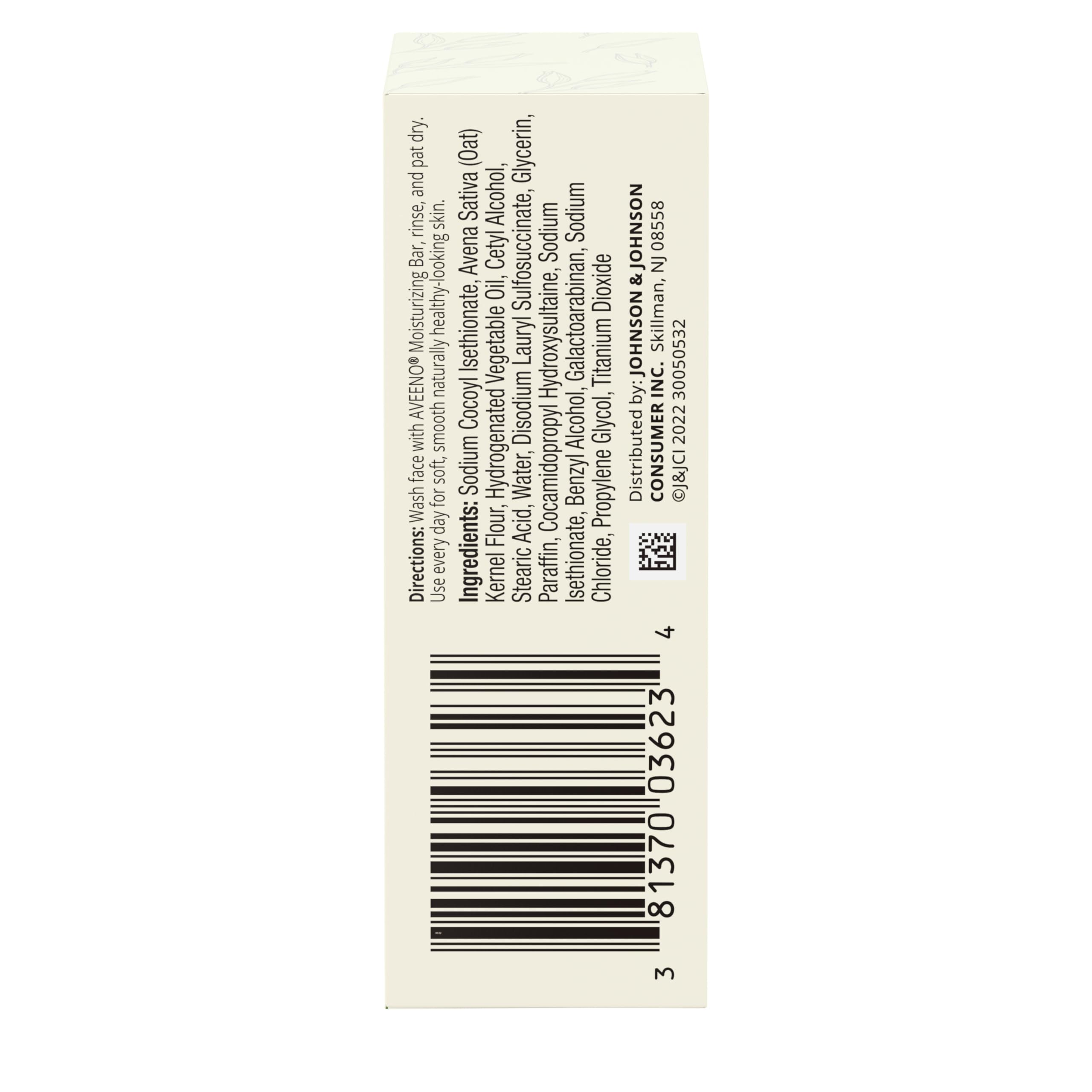 Aveeno soft skin after use result with cleansing bar and clean glow.