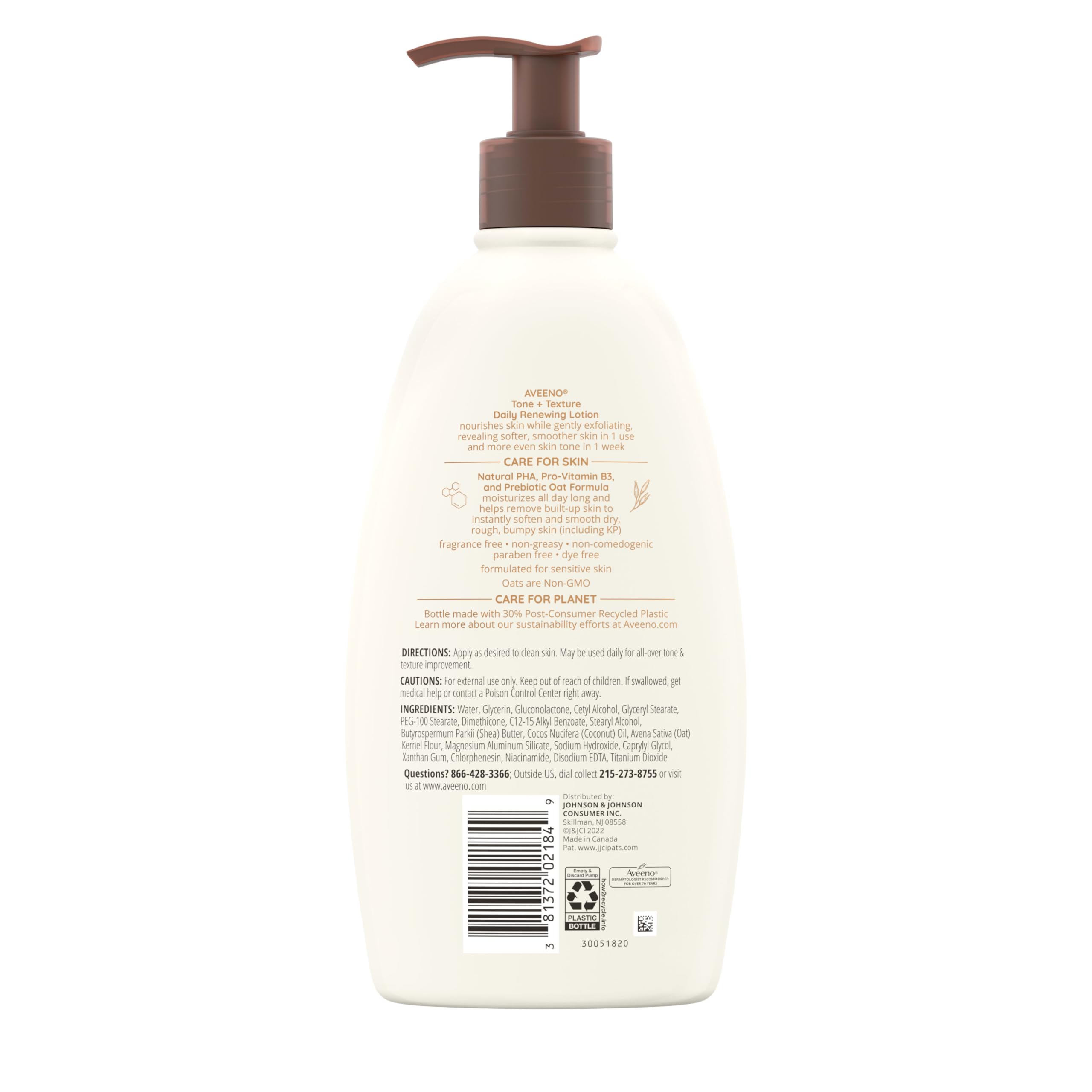Label shows 18 oz size, emphasizing generous daily-use option.