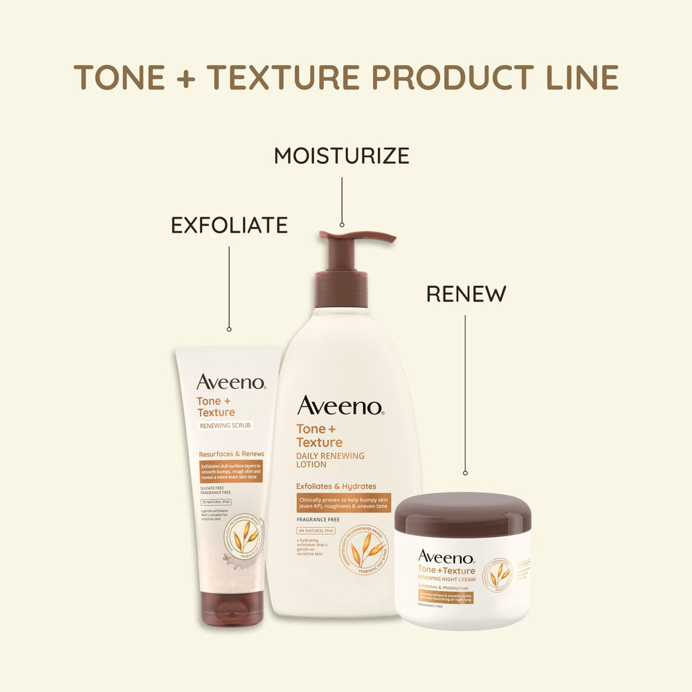 Product label cross-check fragrance-free and dye-free formula from Aveeno.