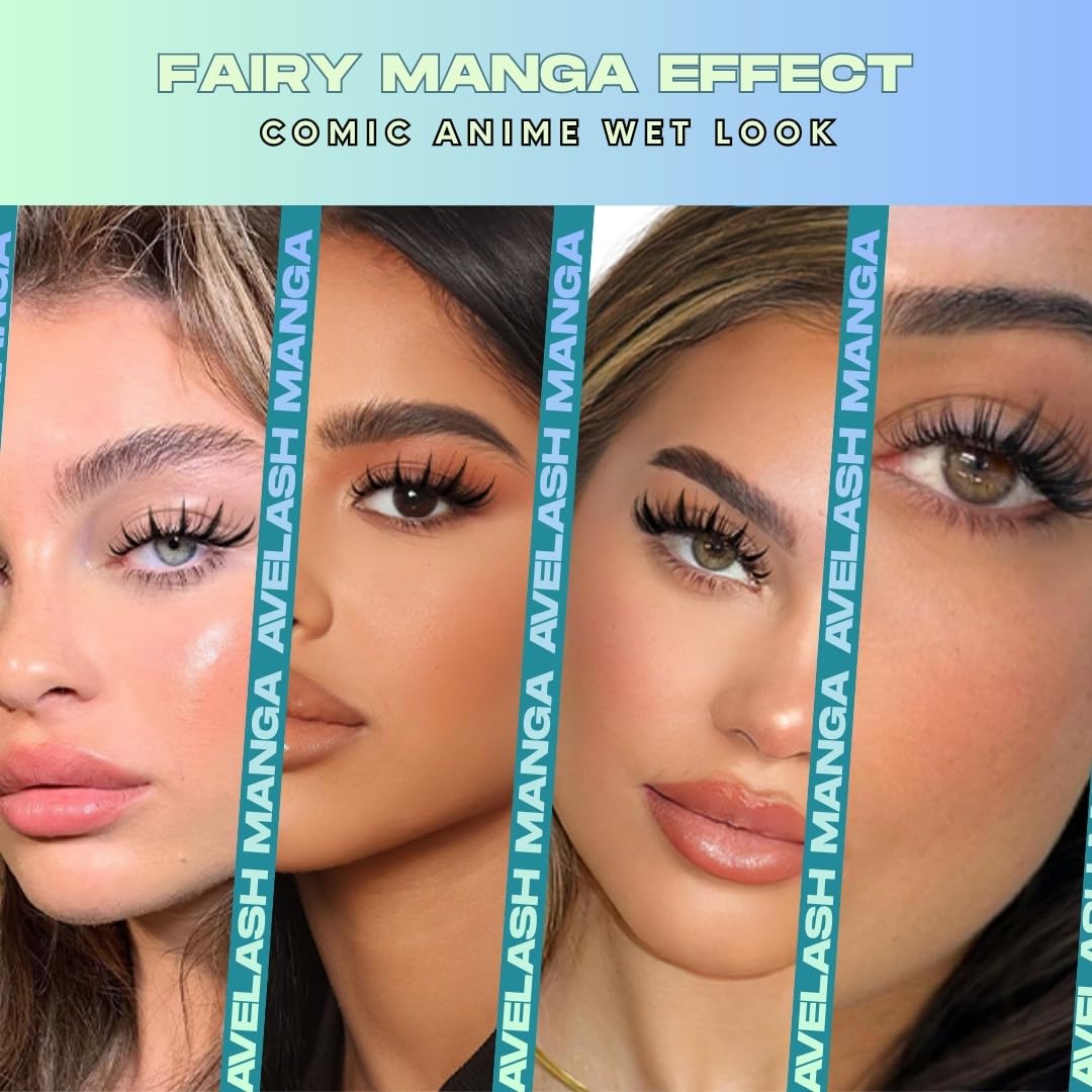 AVELASH Fairy Manga Lash Clusters Kit view inside reveals clusters and bottom lashes