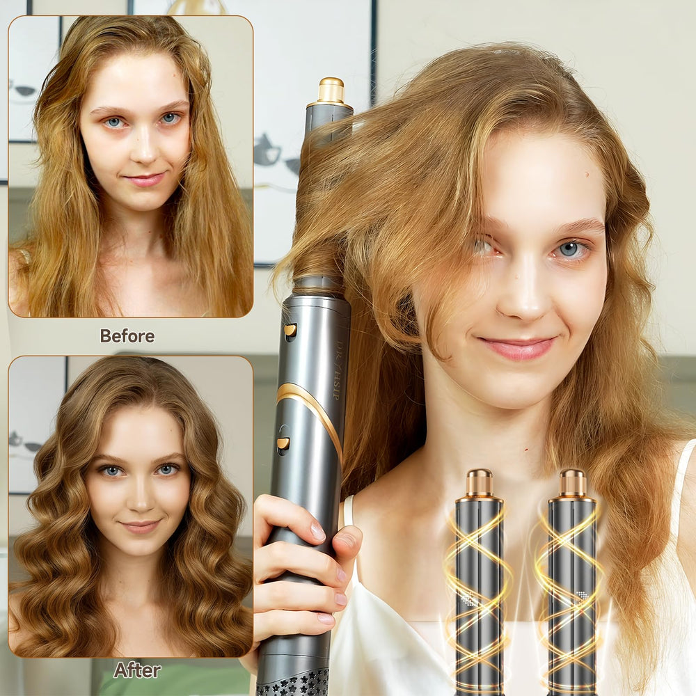 AVENHO attachments including nozzle and smoothing brush enable versatile styling.