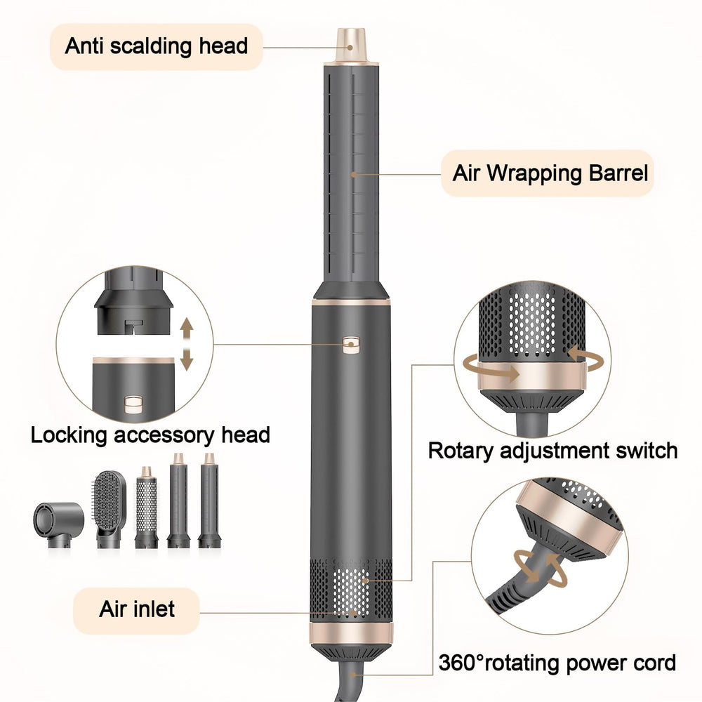 AVENHO detachable attachments travel-friendly design enables professional styling on the go.