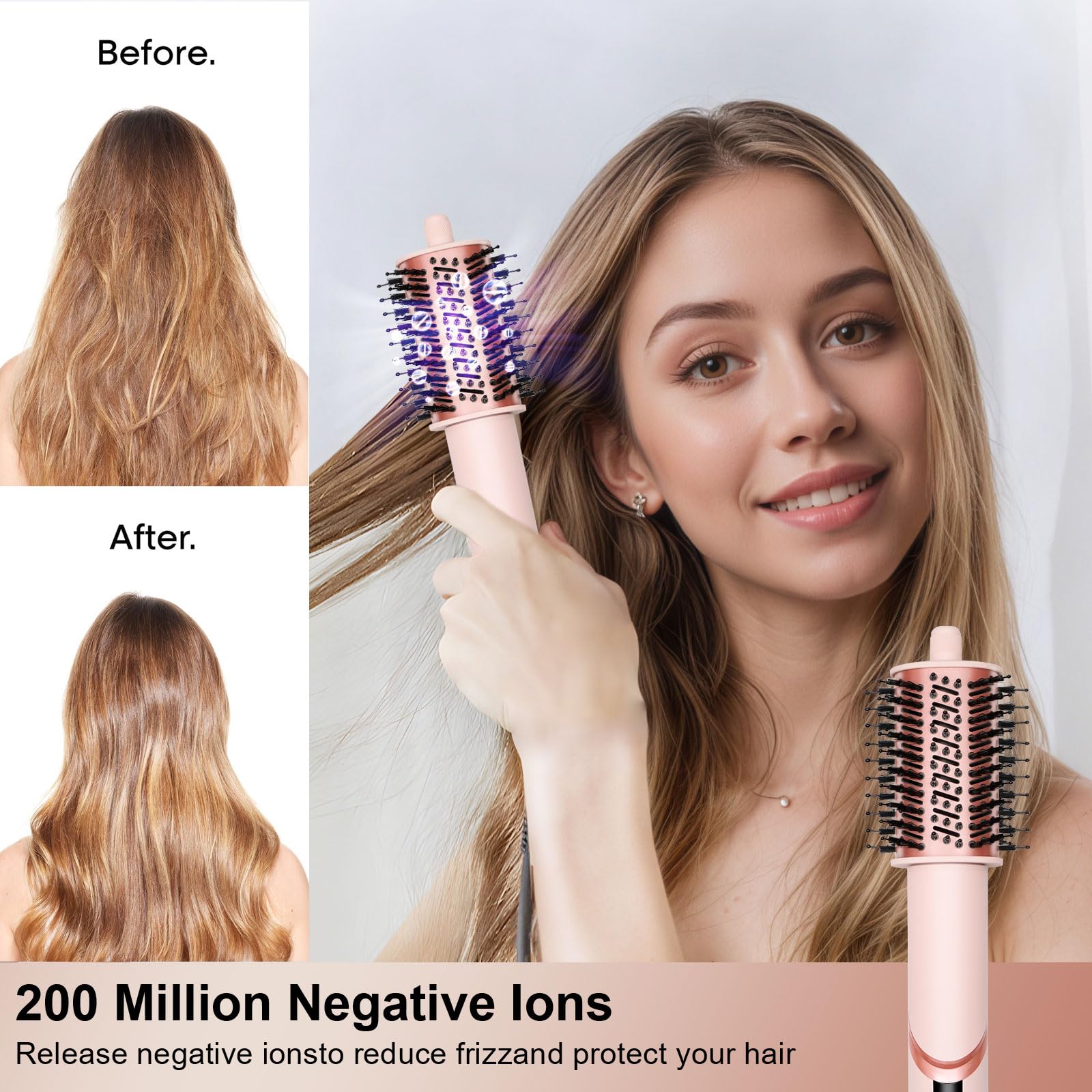 AVENHO double-sided mirror comb attachment for precision styling and detangling