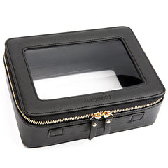 Aveniee clear makeup bag front view for compact, organized travel.