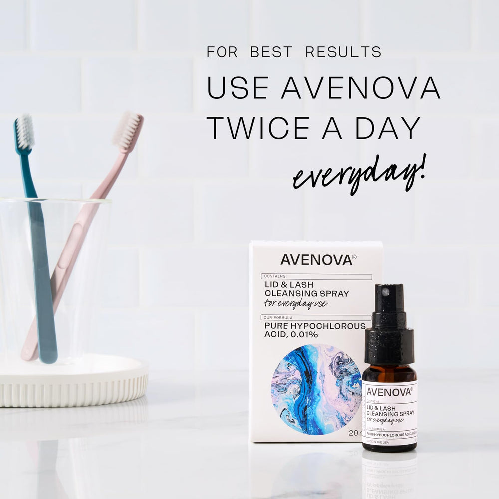 Avenova no-soap formula label emphasizing gentle cleanse