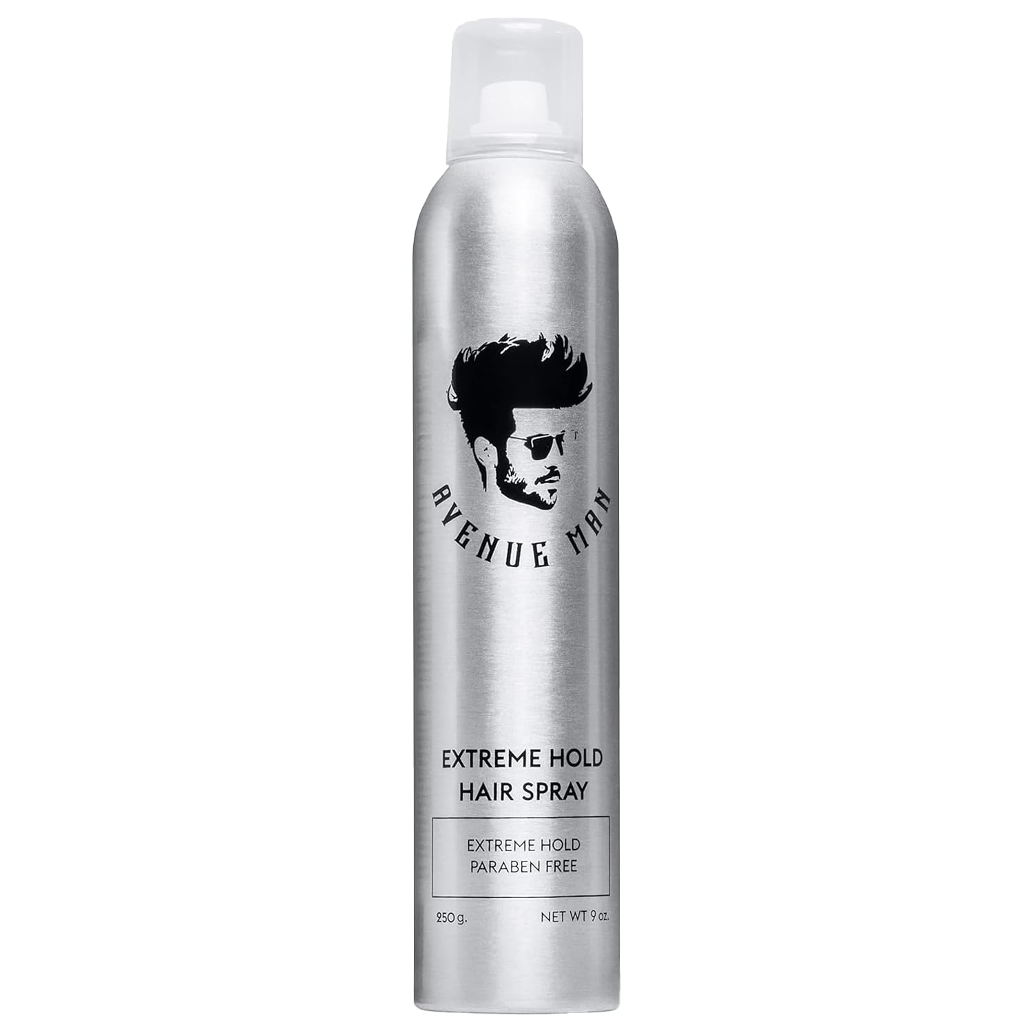 Avenue Man Extreme Hold bottle pour shows even spray for all-day hold.