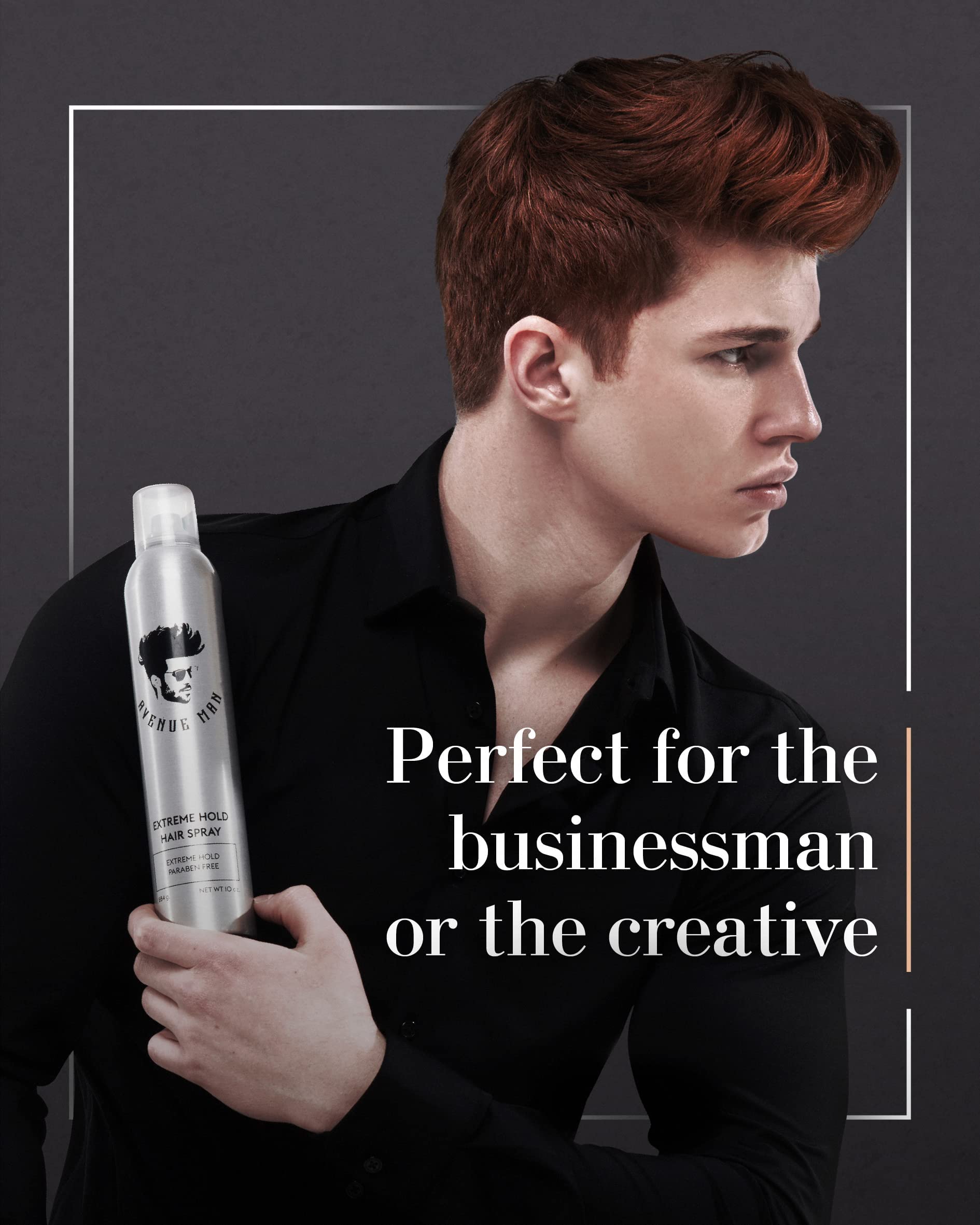 Avenue Man Extreme Hold natural extracts include lemon peel and peptides.
