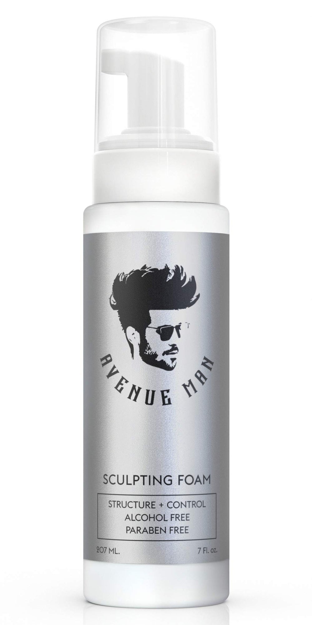 Avenue Man Sculpting Foam 7oz packaging showcases premium, everyday grooming.