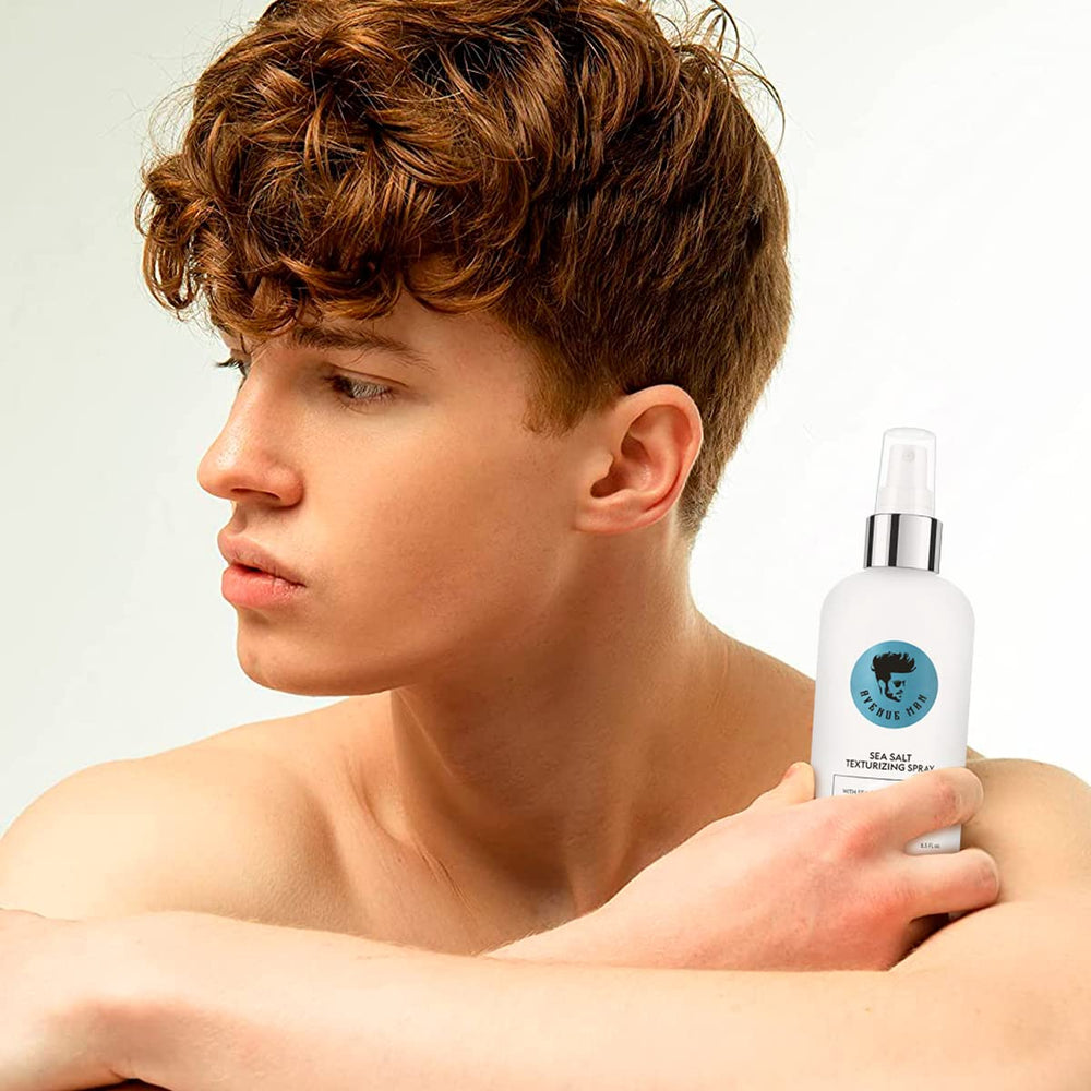 Avenue Man Sea Salt Spray travel packaging fits your on-the-go routine.
