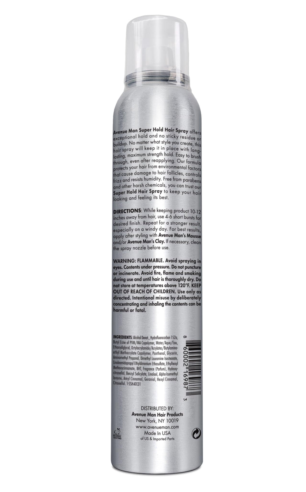 Avenue Man fine-hair results show lightweight, non-sticky feel with manageably flexible style