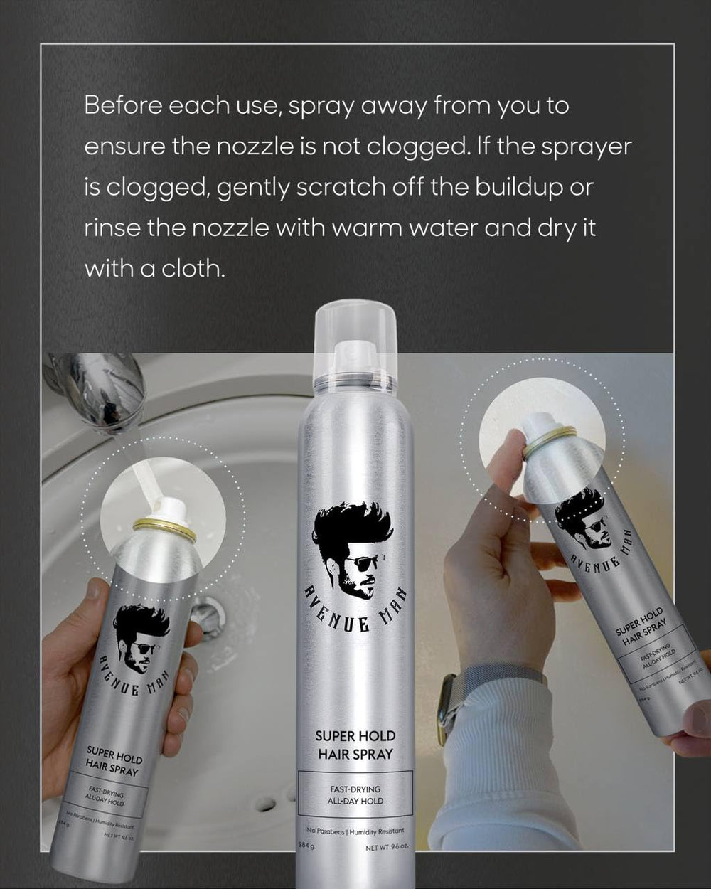 Avenue Man ingredients lemon peel and plant proteins boost hair health while delivering strong hold