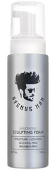Avenue Man Unscented Sculpting Foam bottle front showing weightless volume and flexible hold.