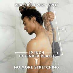 Avilana silicone dual-textured head provides gentle but effective cleaning for all skin types.