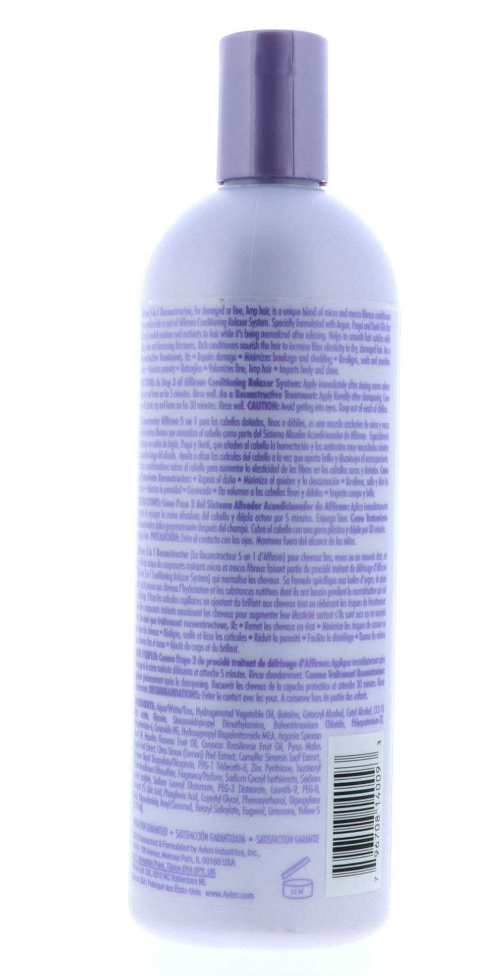Avlon Affirm 5 In 1 Reconstructor packaging highlights easy, salon-grade care.