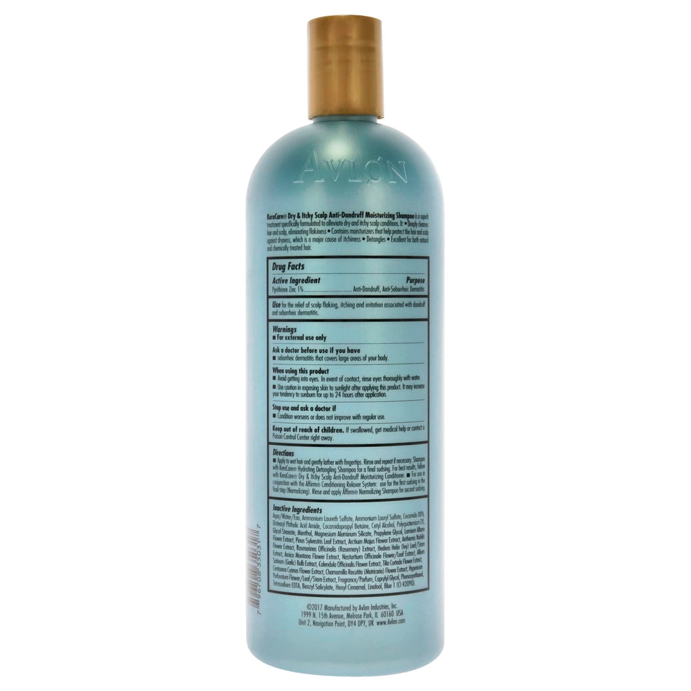 Avlon KeraCare bottle label shows unisex use and 32 oz size