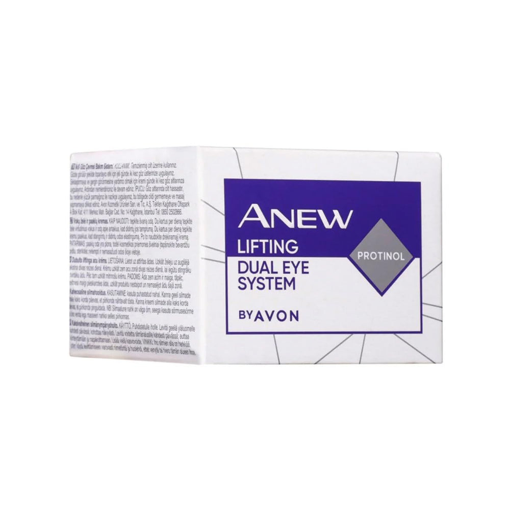 AVON ANEW Brightening Dual Eye System ingredients caffeine pomegranate phytol for refreshed look