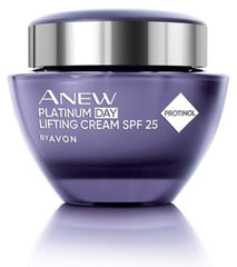 AVON Anew Platinum packaging box highlights premium design and Protinol technology.