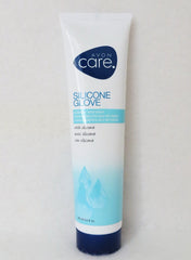 AVON Care Silicone Glove Hand Cream side view highlighting protective formula for dry hands