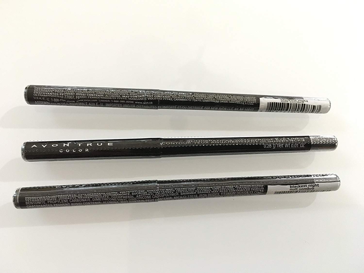 Avon Glimmersticks Waterproof Eye Liner Blackest Night pack shot for long-lasting sparkle