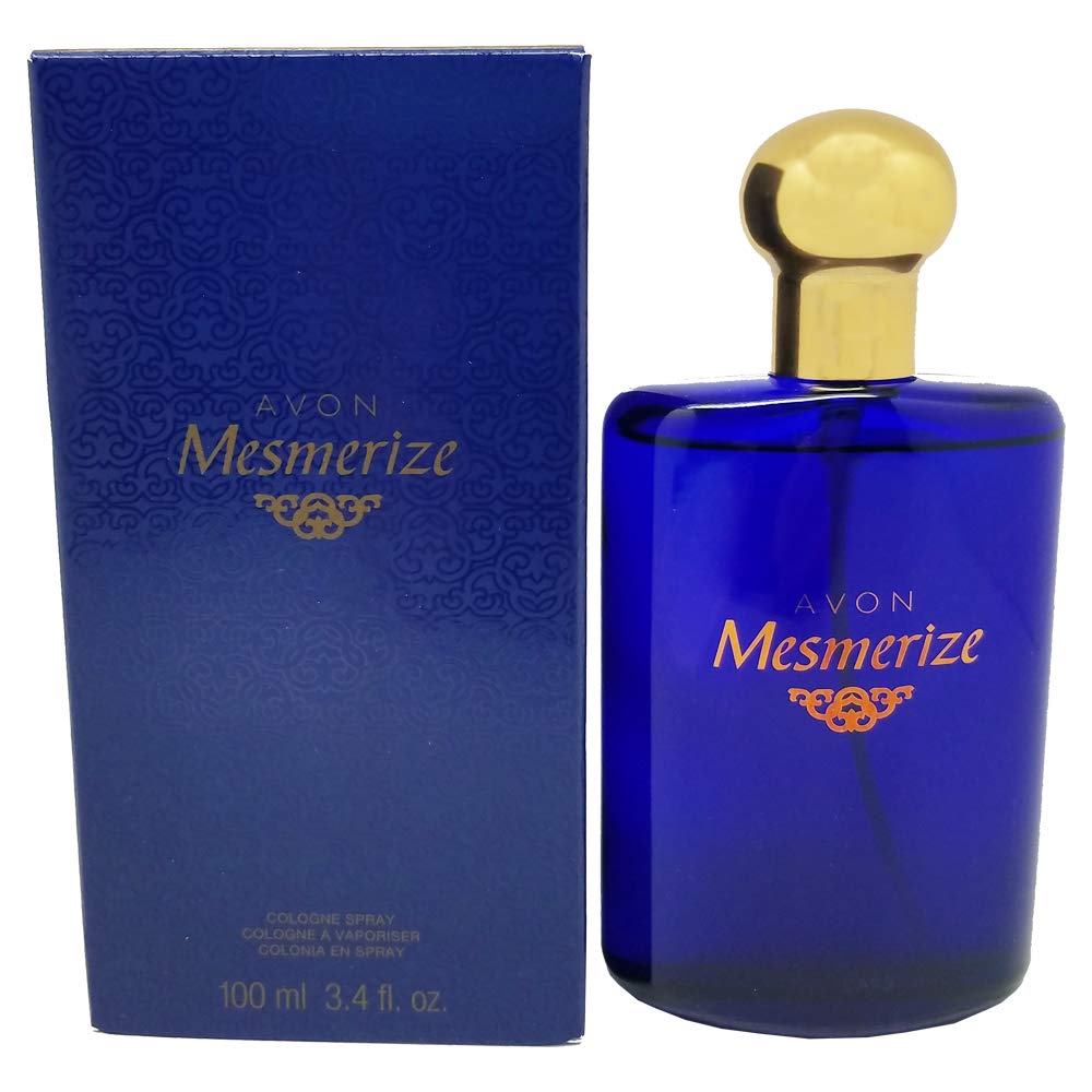 AVON Mesmerize bottle front view emphasizes a classic signature scent.