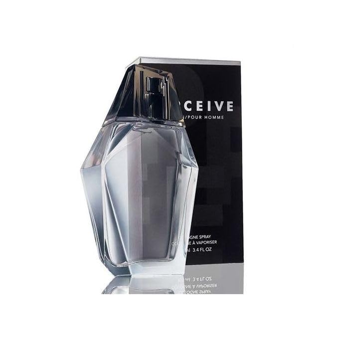 Avon Perceive cedarwood finish—warm, lasting scent for evenings.