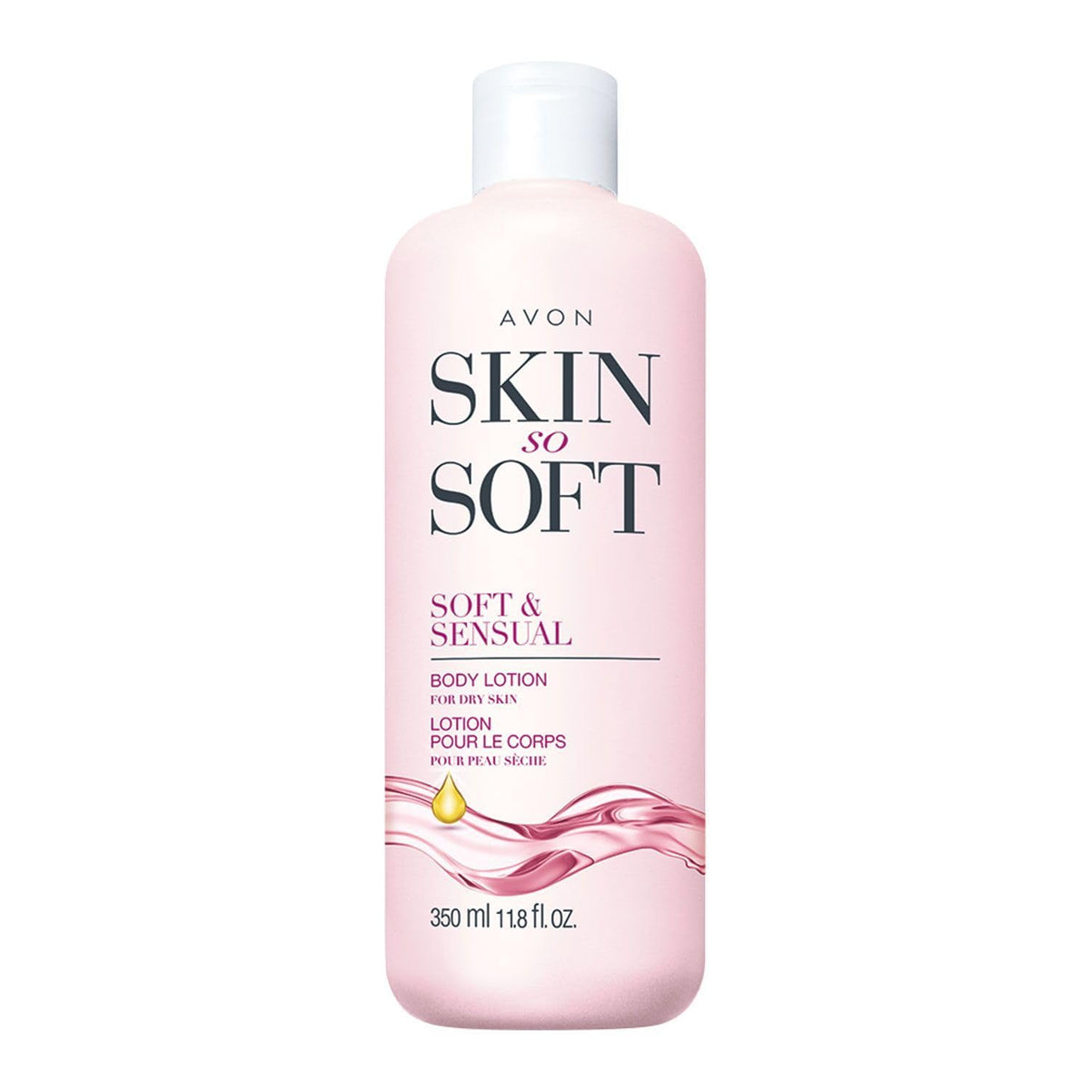 AVON Skin So Soft Argan Oil Bottle boosts hydration for smooth skin.