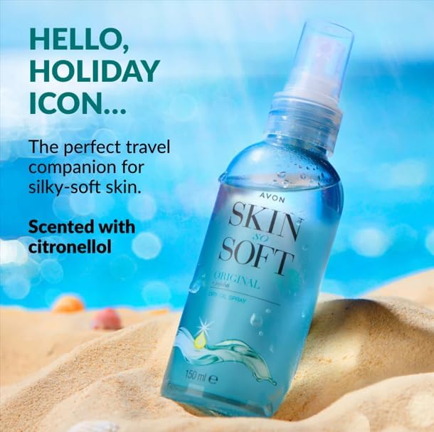 AVON Skin So Soft use-by instruction graphic highlights a 12-month consumption window after opening.