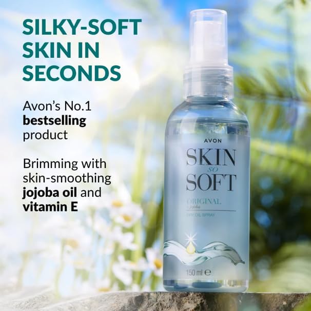 AVON Skin So Soft double-pack provides convenient 2x150ml moisture source.