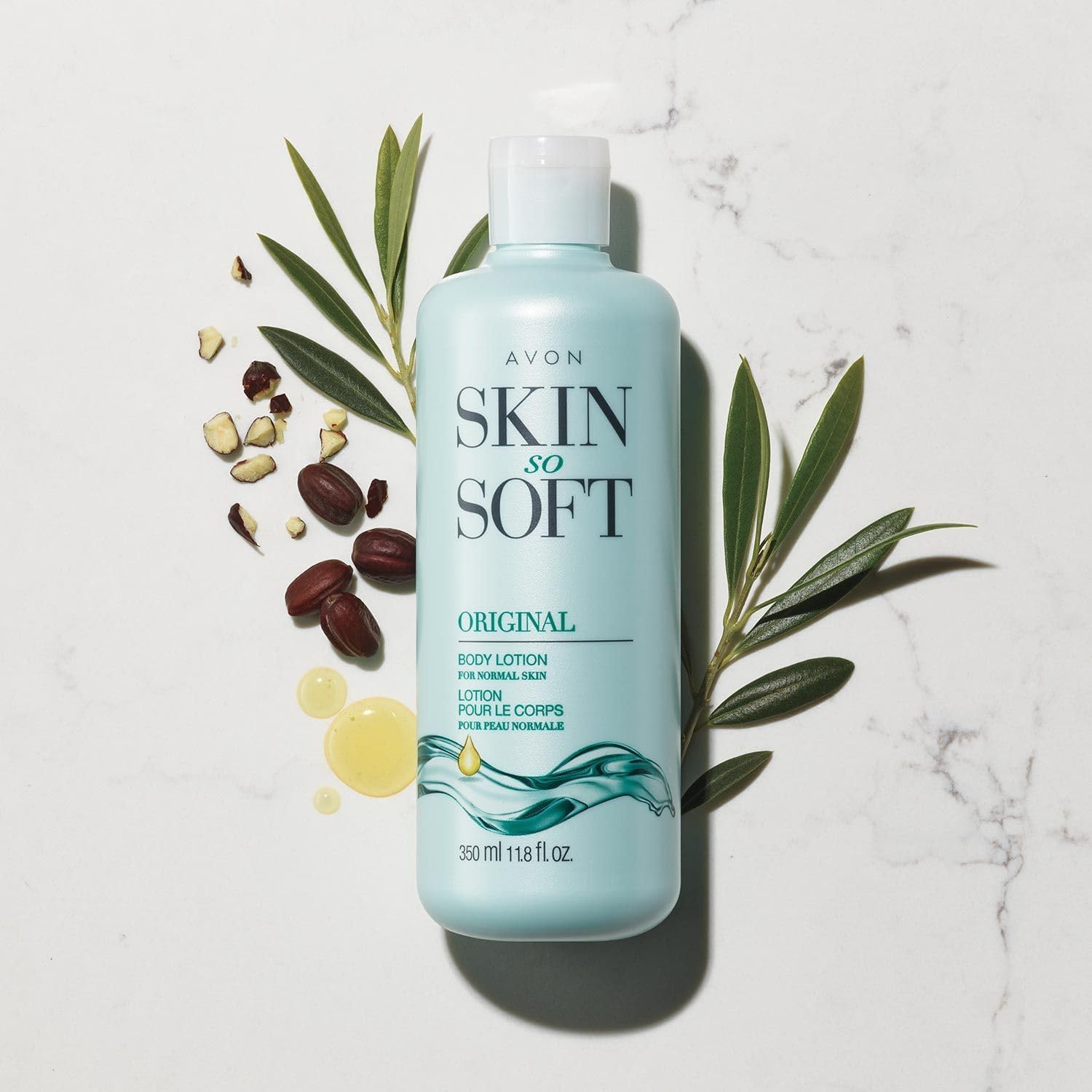 Avon Skin So Soft Original Body Lotion winter-use option to ease dryness.